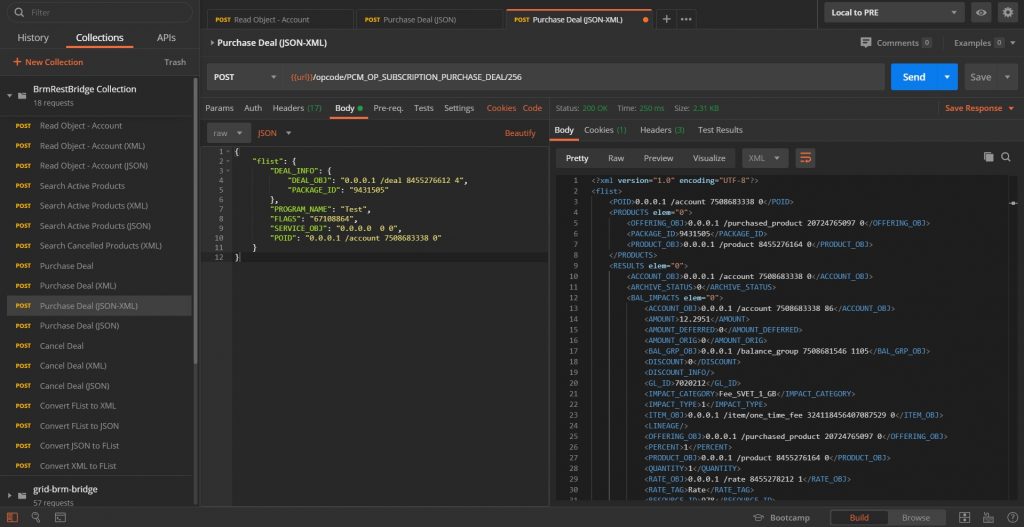 Brm Database BRMRestBridge for easy and quick integration of Oracle BRM