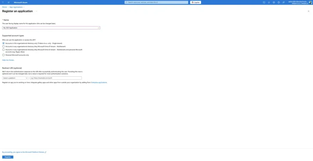 azure app details