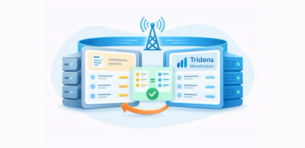 Parallel BSS migration with Tridens Monetization identified in the target system.