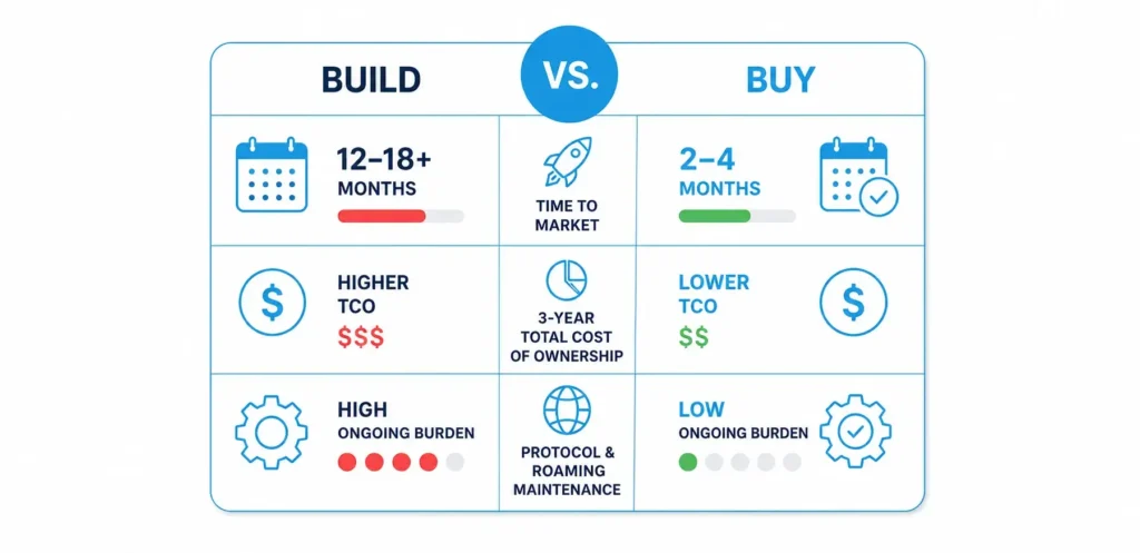 cpo software build vs buy comparison table