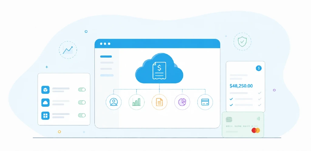 cloud billing software order-to-revenue architecture diagram