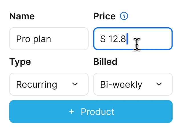 product plans and offers