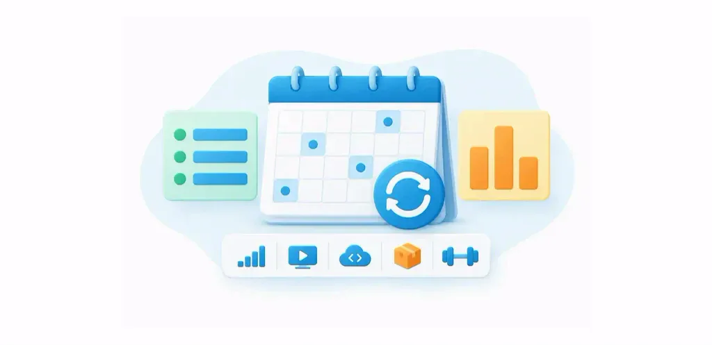 Recurring billing calendar with fixed and variable charge patterns and subscription service examples