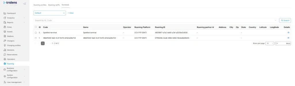 Step 6: Payter Terminals View and Actions