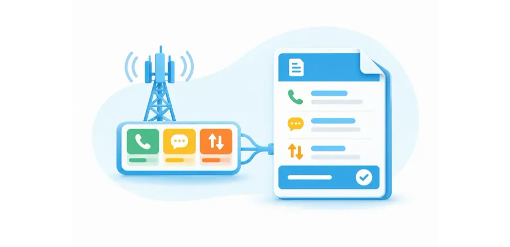 Telecom voice, SMS and data usage converging into one invoice