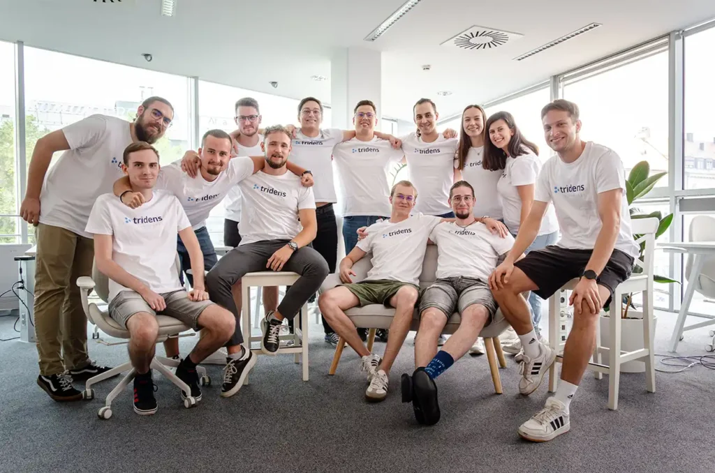 tridens company hero image showing employees