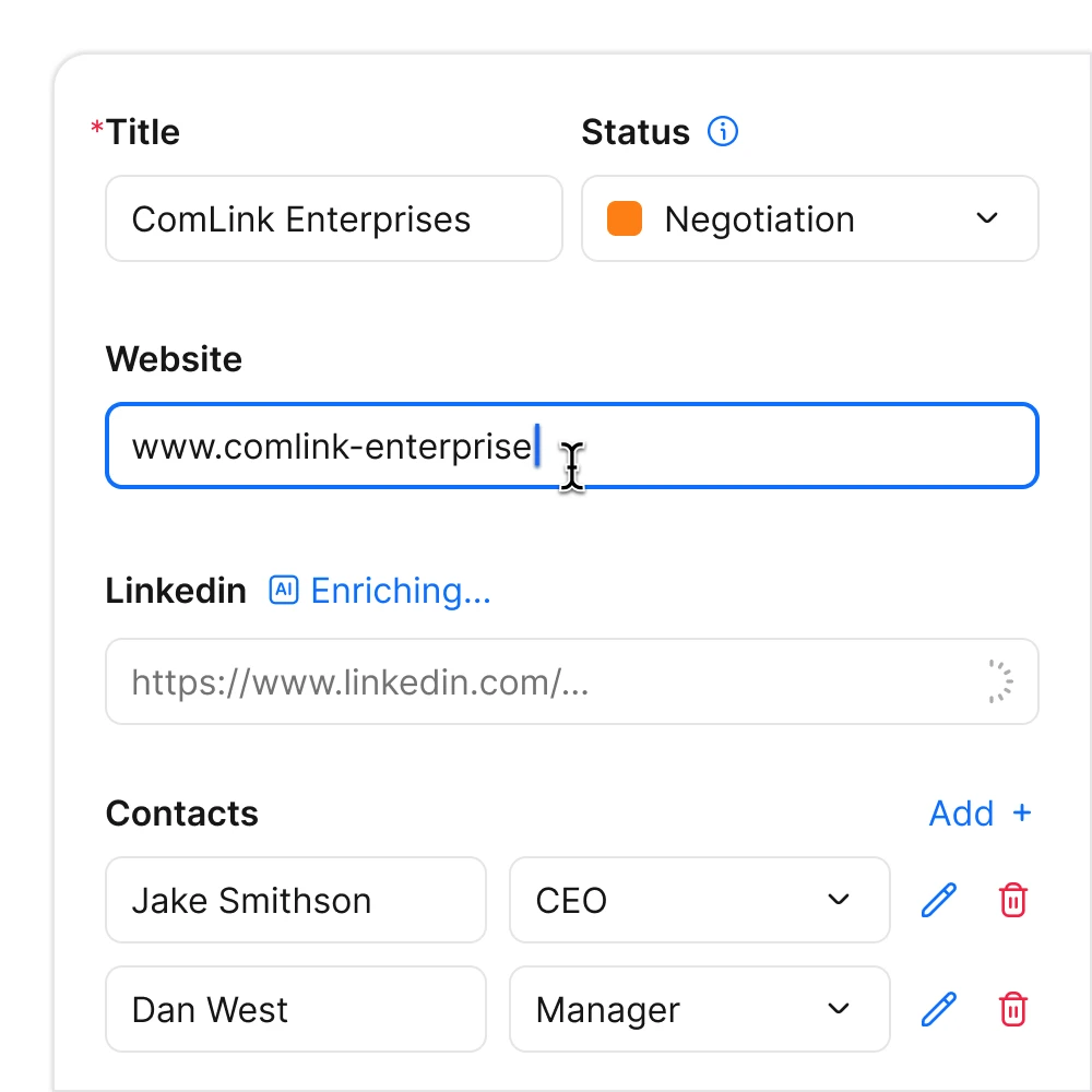 360 account view in tridens crm