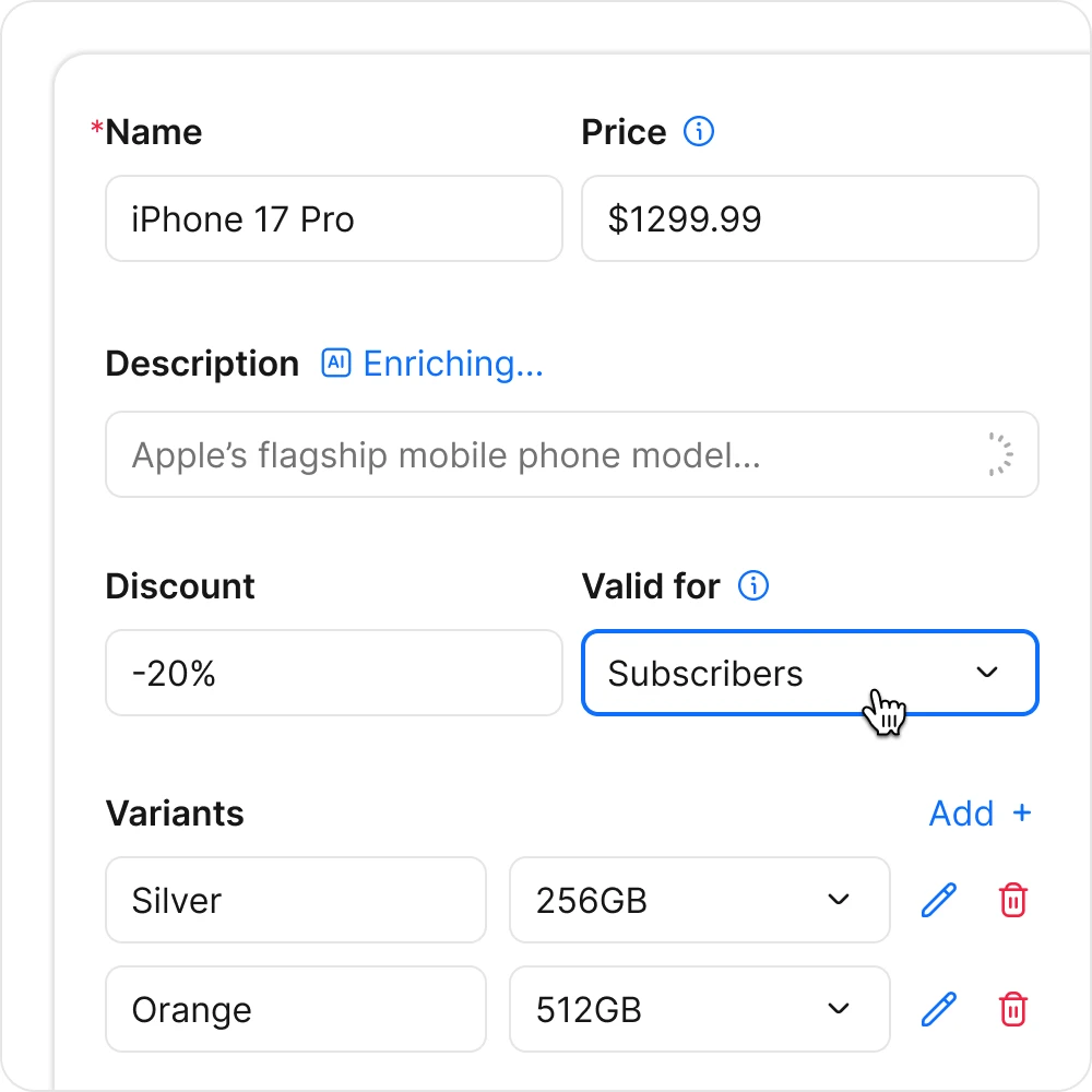 Tridens E-commerce vende a partir del mismo catálogo de productos