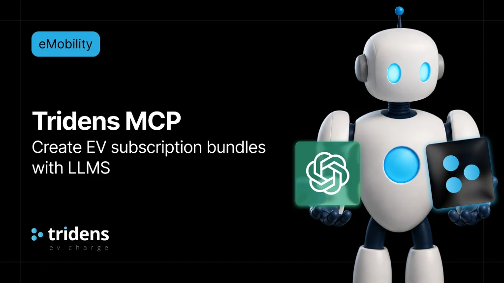 youtube thumbnail tridens mcp for ev charge and emobility create ev subscription bundles with llms tridens ev charge chatgpt